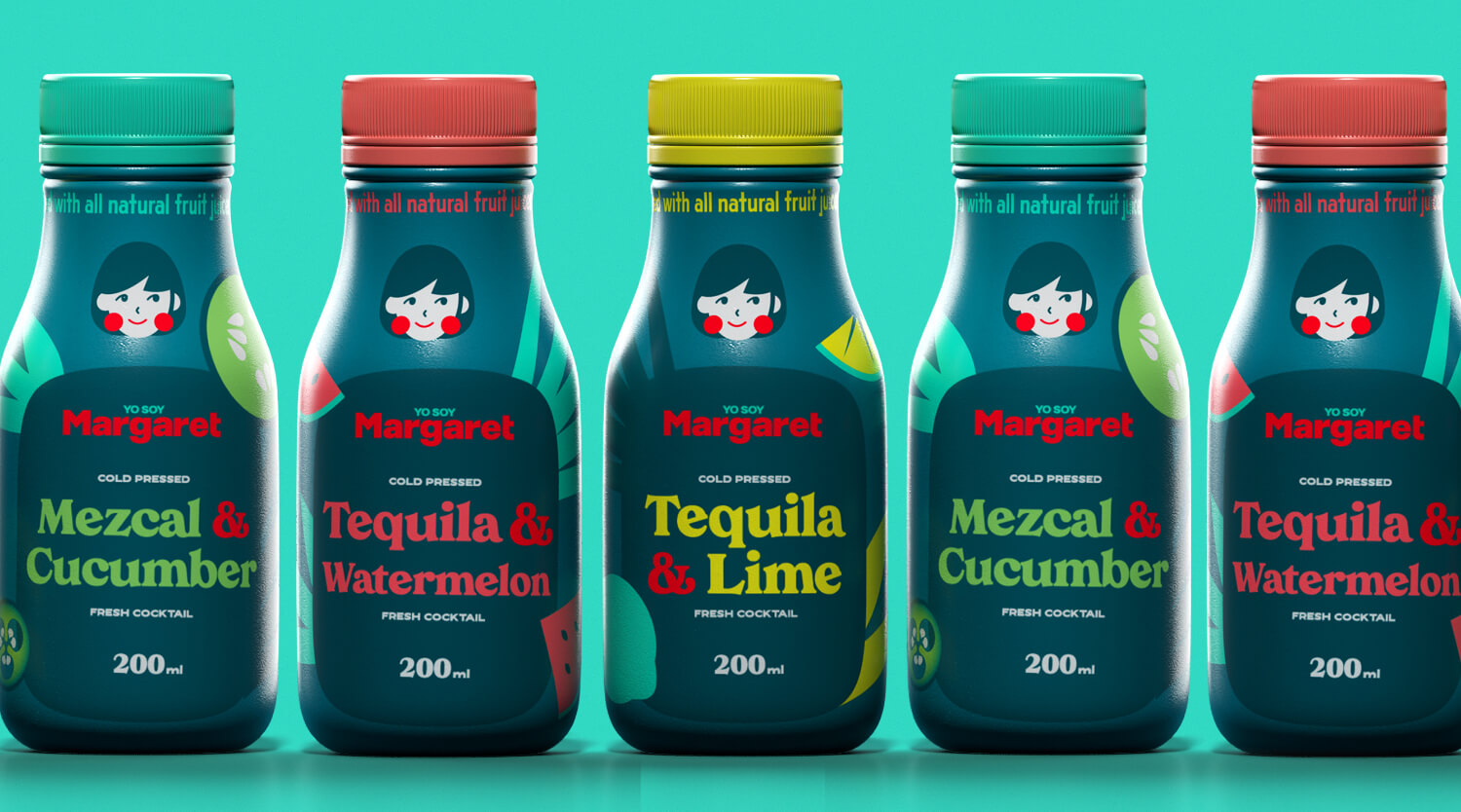 yo soy margaret creative bottle packaging design