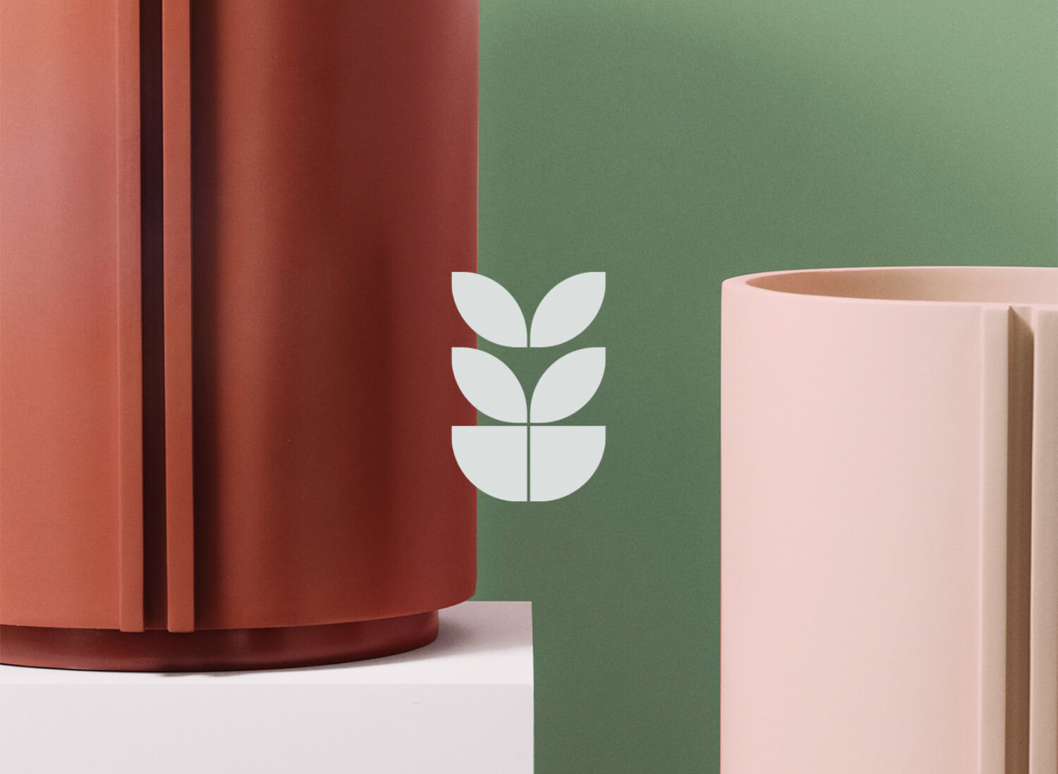 rootmate flowerpot project monogram creative design