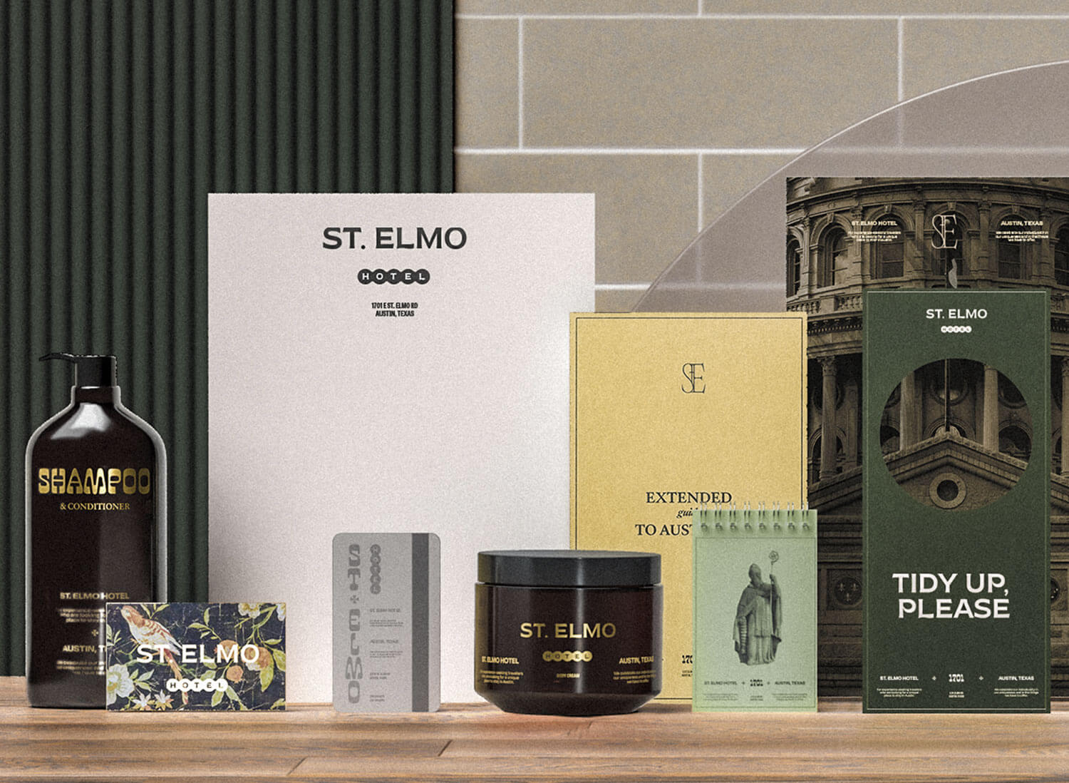 st elmo hotel brand mockups