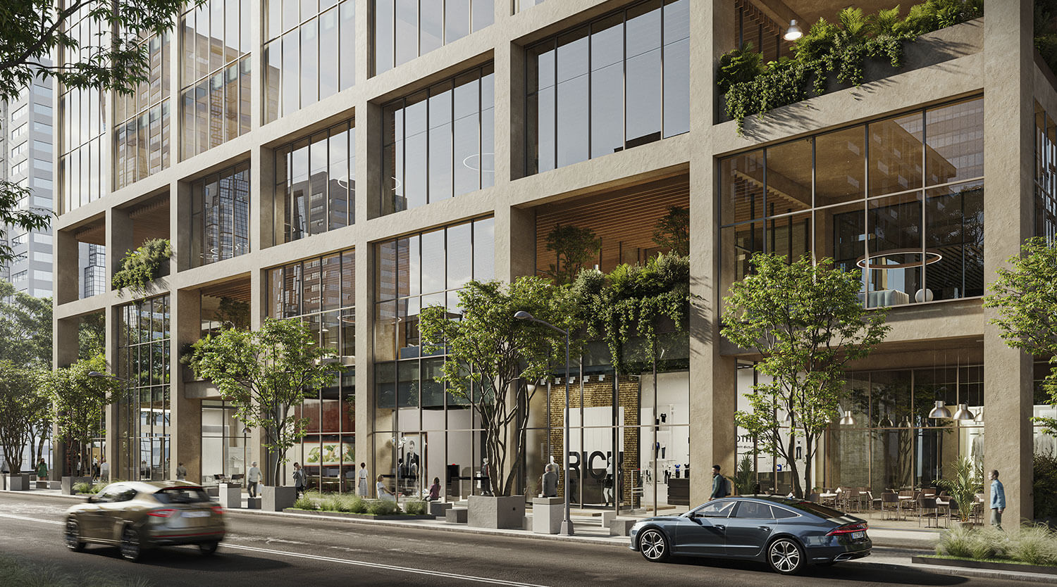 the district project architectural real estate render